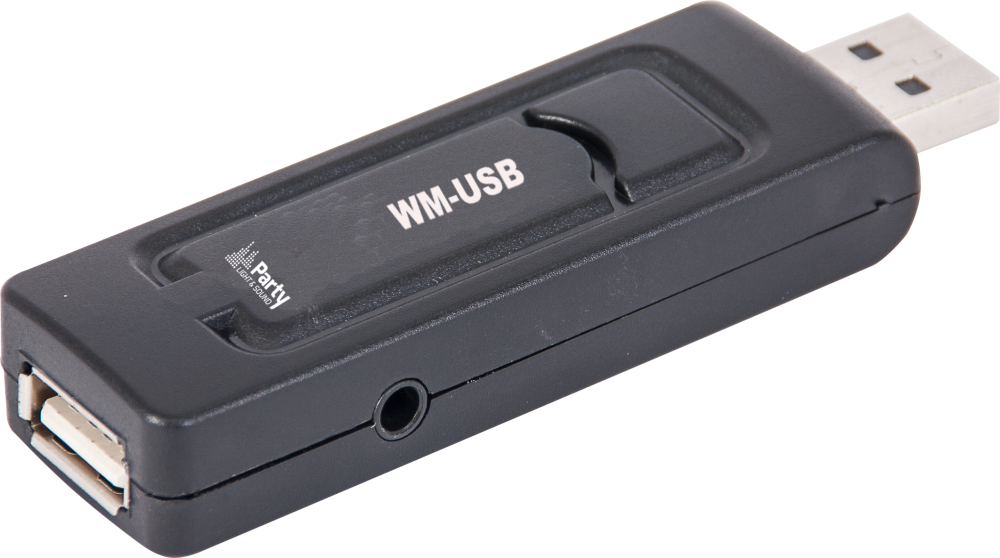 PARTY "WM-USB" UHF Funkmikrofon Set mit USB Empfänger Funk Mikrofon DJ Karaoke 